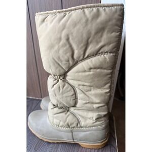 Vintage Sorel Winter Snow Boots Puffer Quilted Insulated Warm Tall Boots Women's